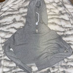 Cropped Gray Hoodie